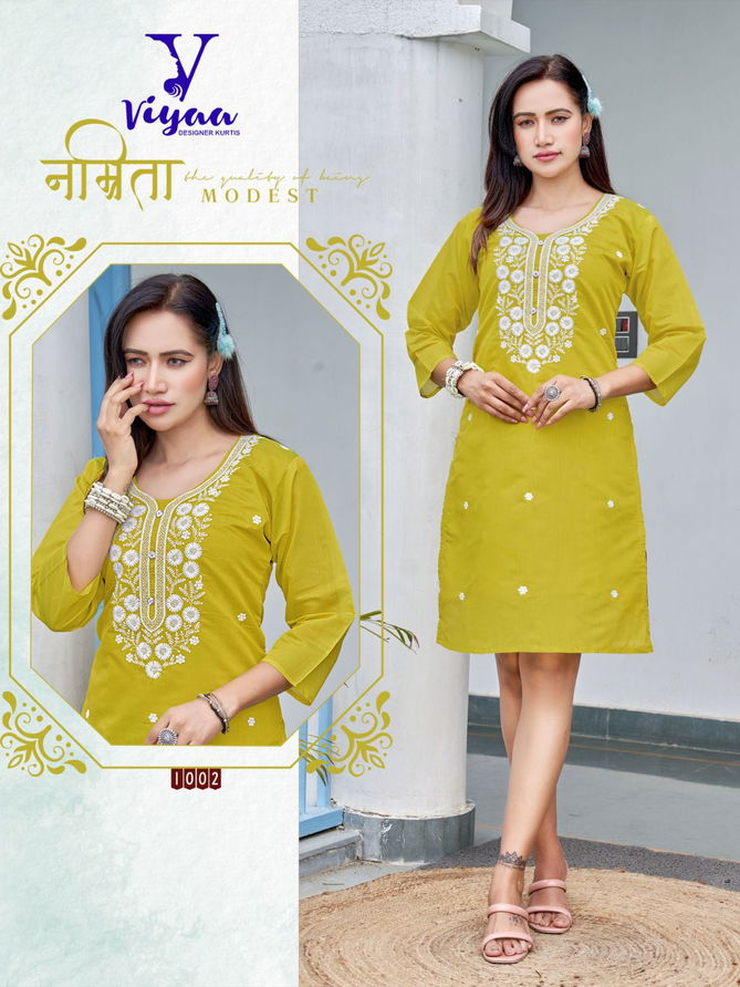 Lucknowi V 1 By Viyaa Casual Modal Printed Kurtis Wholesale Price In Surat
